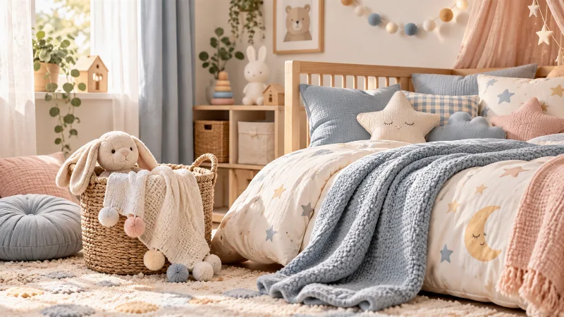 Bebek ve Çocuk Odası Tekstilinde Kumaş Seçimi